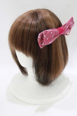 画像1: Shirley Temple / リボンバレッタ  ローズピンク H-26-05-25-070-ET-AC-KB-ZH (1)