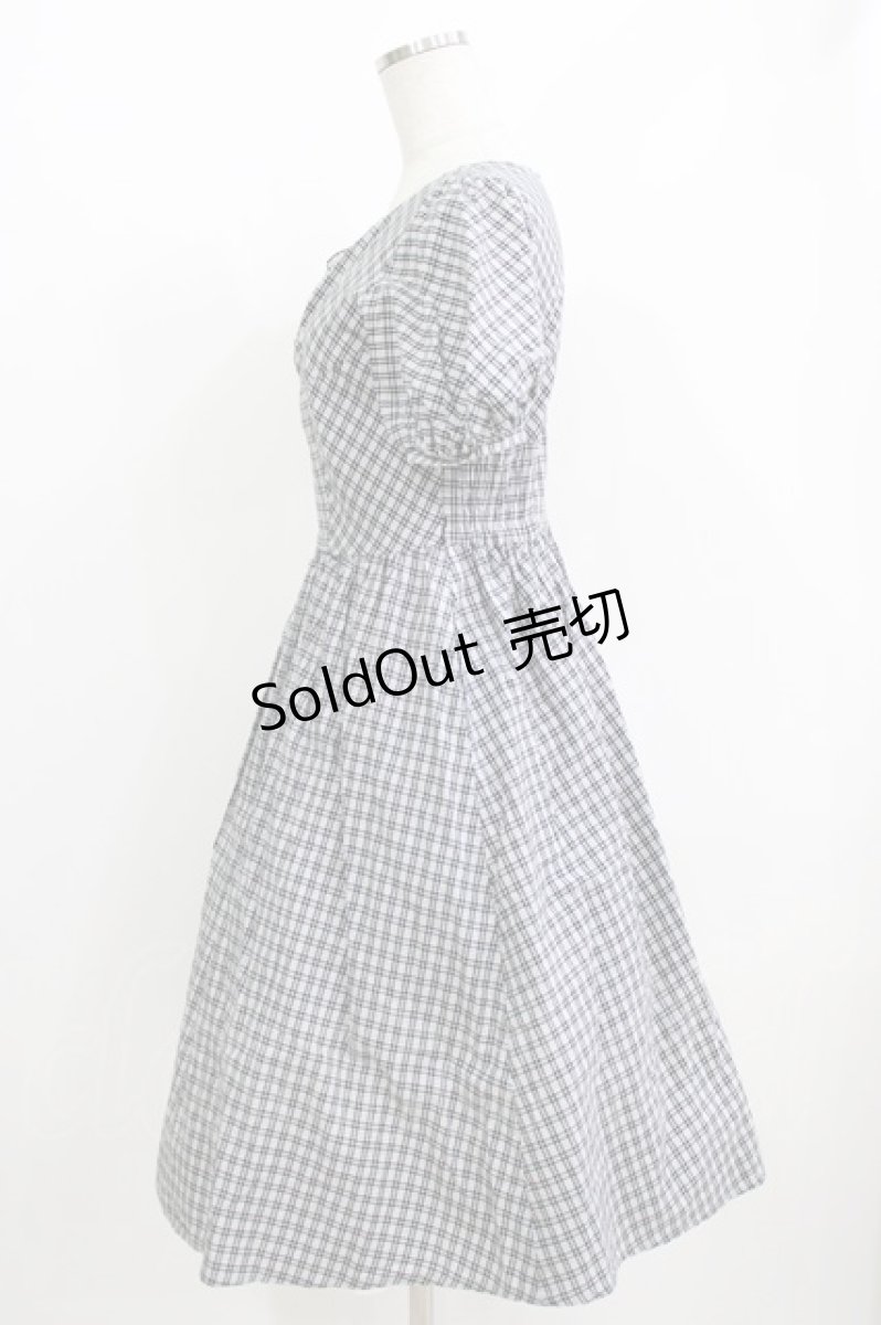 画像2: MILK / Tressy dress  ブラックチェック H-26-05-25-010-ML-OP-KB-ZH (2)