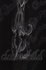 画像4: OZZ ANGELO / 十字架プリントノースリーブワンピース  黒 H-26-05-25-018-OO-OP-AK-ZH (4)