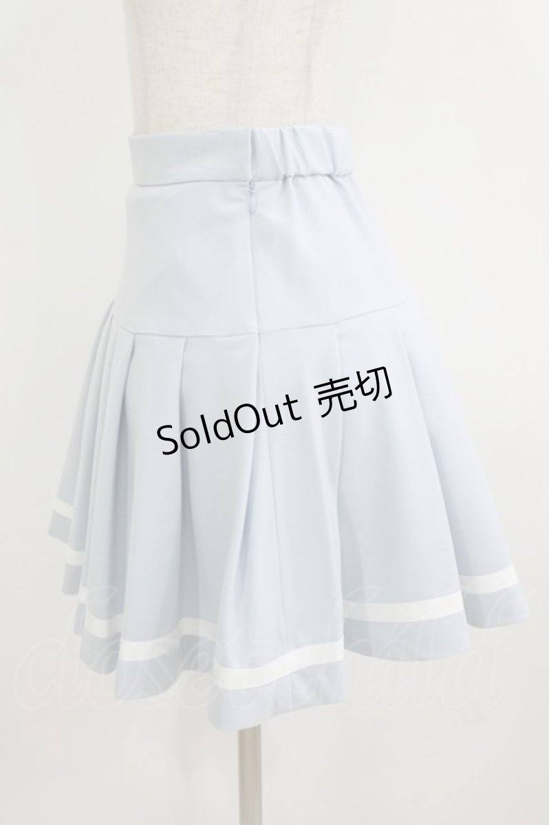 画像2: MILK / Sailorスカート  サックス×オフライン H-26-05-25-020-ML-SK-KB-ZH (2)