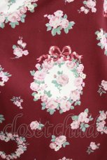 画像4: Ank Rouge / Rose Archプリントスカート M ボルドー H-26-05-26-030-CA-SK-NS-ZH (4)