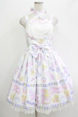 画像1: Angelic Pretty / Baby Toysジャンパースカート Free 白 H-26-05-26-004-AP-OP-NS-ZH (1)