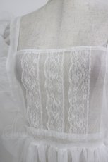 画像4: virally / 星名桜子/TT*HOSレースエプロン L 白 H-26-05-26-037-LO-OP-NS-ZH (4)