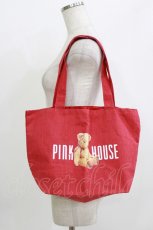 画像1: PINK HOUSE / テディベアトートバッグ  レッド H-26-05-26-057-LO-BG-NS-ZH (1)