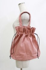 画像2: PINK HOUSE / English Roseデニム巾着バッグ ヨコ40×タテ37×マチ10cm ピンク H-26-05-26-059-LO-BG-NS-ZH (2)