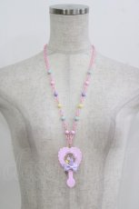 画像2: Angelic Pretty / Heartラトルネックレス  ピンク H-26-05-26-066-AP-AC-NS-ZH (2)