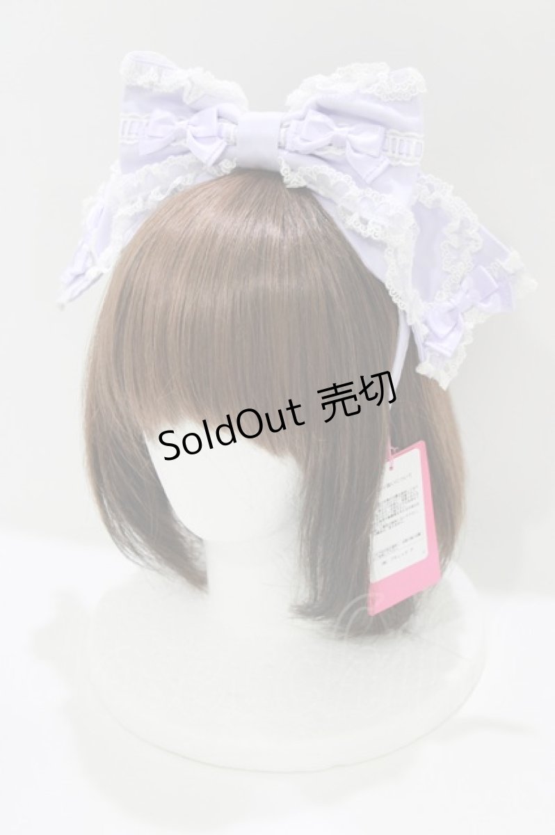 画像1: Angelic Pretty / Symphony Heartカチューシャ  ラベンダー H-26-05-26-067-AP-AC-NS-ZH (1)