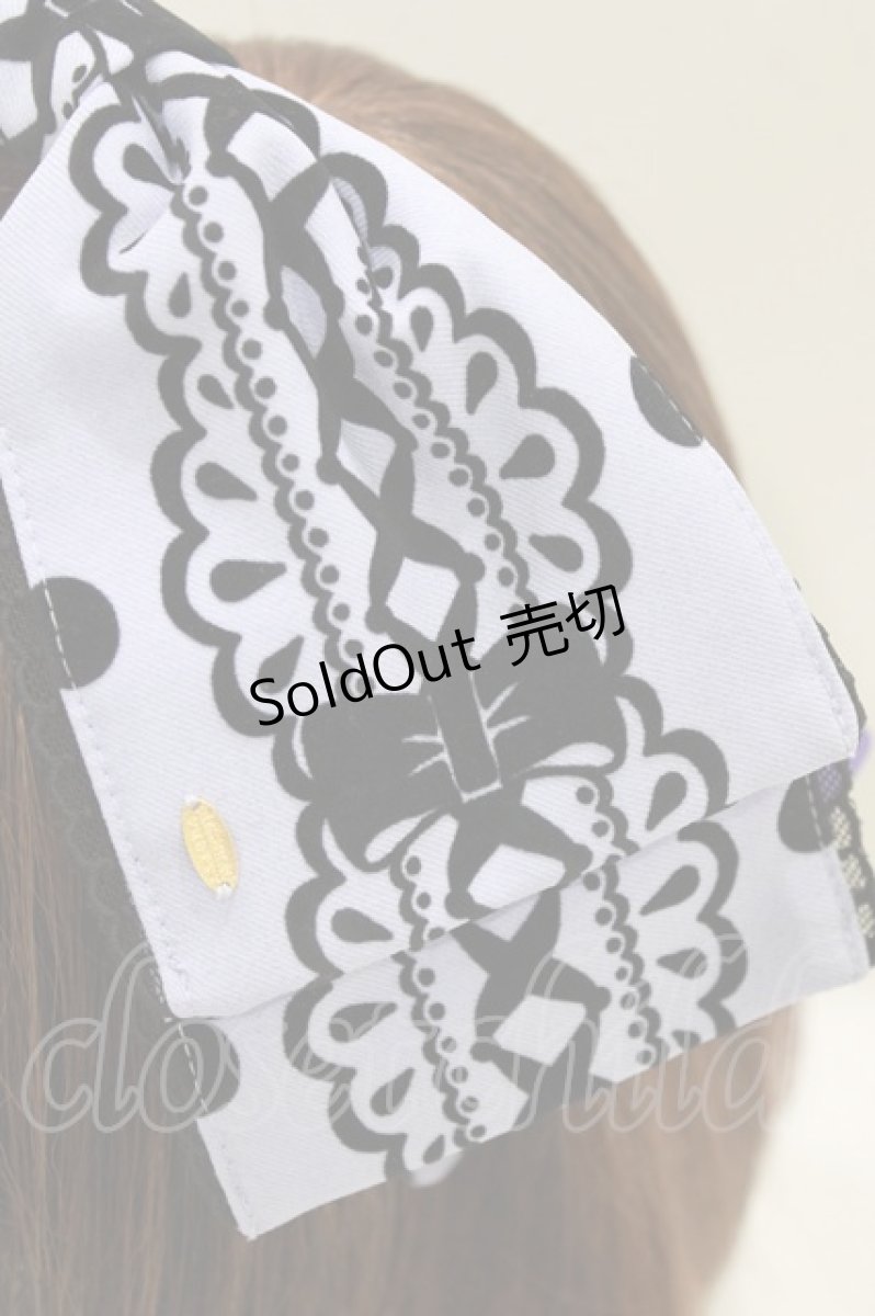 画像2: Angelic Pretty / Actress Laceカチューシャ  ラベンダー H-26-05-26-068-AP-AC-NS-ZH (2)