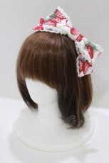 画像1: Angelic Pretty / Strawberry Dollカチューシャ  白 H-26-05-26-069-AP-AC-NS-ZH (1)