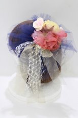 画像2: Angelic Pretty / Classic Rose Dollカチューシャ  ネイビー H-26-05-26-071-AP-AC-NS-ZH (2)