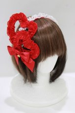 画像1: Angelic Pretty / Fantasic Heartカチューシャ  レッド H-26-05-26-072-AP-AC-NS-ZH (1)