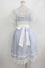 画像3: 熊逗醤（海外ロリータブランド） / オーガンジーワンピース+パニエ M サックス H-26-05-26-001-LO-OP-NS-ZH (3)