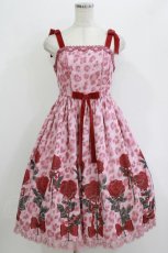 画像1: Angelic Pretty / Rebecca Leopardジャンパースカート Free ピンク H-26-05-26-008-AP-OP-NS-ZH (1)
