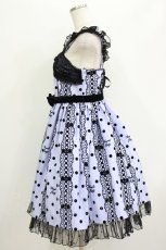 画像2: Angelic Pretty / Actress Laceジャンパースカート Free ラベンダー H-26-05-26-011-AP-OP-NS-ZH (2)