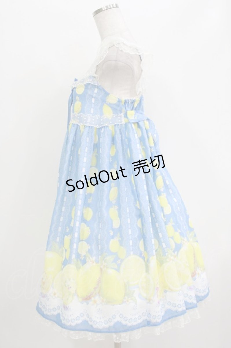 画像2: Angelic Pretty / Fruity LemonジャンパースカートSet Free ブルー H-26-05-26-012-AP-OP-NS-ZH (2)