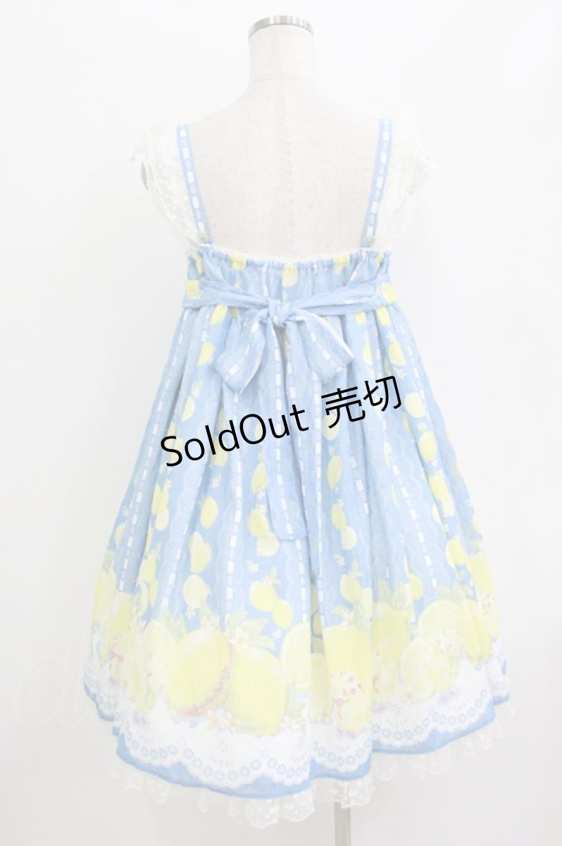 画像3: Angelic Pretty / Fruity LemonジャンパースカートSet Free ブルー H-26-05-26-012-AP-OP-NS-ZH (3)