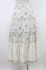 画像2: merry jenny / flowerフリルティアードスカート F ブルー H-26-05-27-025-LO-SK-AK-ZH (2)