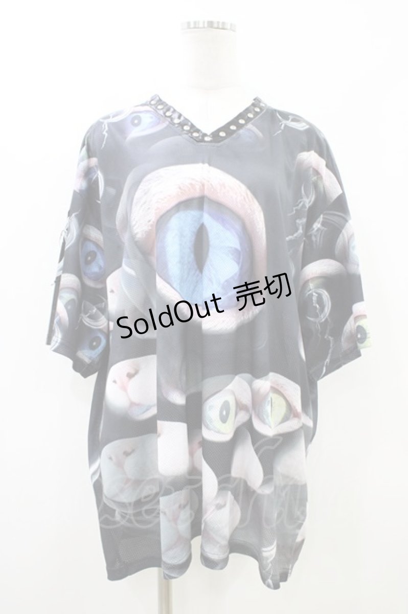 画像1: PINKSPINK / featured concept loose tee L ブラック H-26-05-27-032-0-TO-KB-ZH (1)