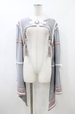 画像1: Ozz oneste / 流水羽衣天女振り袖ボレロ  グレー H-26-05-27-041-OO-TO-KB-ZH (1)