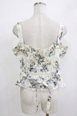 画像2: Victorian maiden / アンシエントロココブーケフリルビスチェ グローバルサイズ ブルー H-26-05-27-1043-CL-TO-NS-ZH (2)