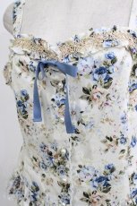 画像3: Victorian maiden / アンシエントロココブーケフリルビスチェ グローバルサイズ ブルー H-26-05-27-1043-CL-TO-NS-ZH (3)
