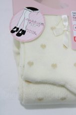 画像2: m petit by misako / ECAMメンハートDTタイツ L~LL 生成り H-26-05-27-1060-LO-ZA-NS-ZH (2)