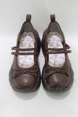 画像1: m petit by misako / AMNIリボンバレエ M ブラウン H-26-05-27-1066-LO-SH-NS-ZH (1)