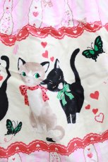 画像4: metamorphose / ねこ柄スカート（ミニ） Free ピンク H-26-05-27-1007-ME-SK-NS-ZH (4)