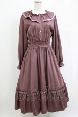画像1: m petit by misako / AOK*フリルカラータックワンピース 3L ピンク H-26-05-27-1009-LO-OP-NS-ZH (1)