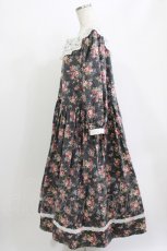 画像2: marcHenTica / ローズガレットワンピース エルフ チャコールグレー H-26-05-27-1013-LO-OP-NS-ZH (2)