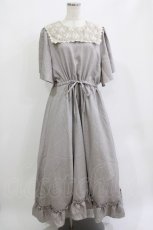 画像1: m petit by misako / TT*AOKレースセーラーワンピース 3L グレー H-26-05-27-1015-LO-OP-NS-ZH (1)