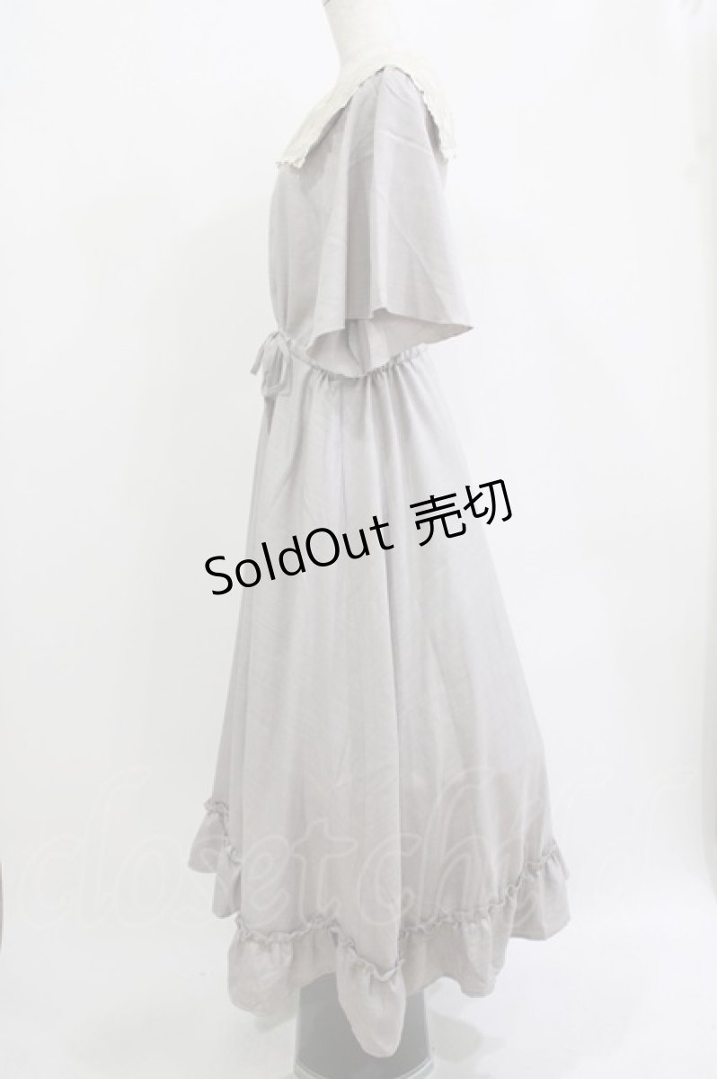 画像2: m petit by misako / TT*AOKレースセーラーワンピース 3L グレー H-26-05-27-1015-LO-OP-NS-ZH (2)