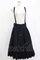 画像1: Amavel / Classical Doll サスペンダーミドルスカート Free ネイビー H-26-05-27-1017-CA-SK-NS-ZH (1)