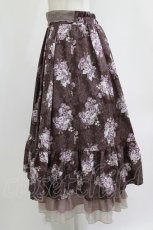 画像2: axes femme / グランブーケ柄スカート Free  H-26-05-27-1020-AX-SK-NS-ZH (2)