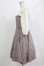 画像2: LODISPOTTO / チェックワンピース M ブラウン H-26-05-27-1021-LO-OP-NS-ZH (2)