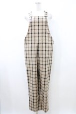 画像1: MILKBOY / CHECK SALOPETTE PANTS  ベージュ H-26-05-27-008-MB-PA-KB-ZH (1)