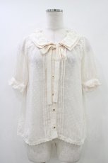 画像1: LIZ LISA / フラワーモチーフ使いシフォンブラウス 0 ピンク H-26-05-28-050-LO-BL-NS-ZH (1)