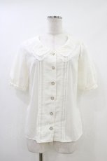 画像1: LIZ LISA / バラ刺繍スカラップブラウス 0 オフ H-26-05-28-053-LO-BL-NS-ZH (1)