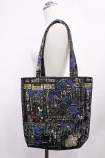画像1: Jane Marple / Grimm stained glassトートバッグ  ブラック H-26-05-28-1038-JM-BG-AK-ZH (1)