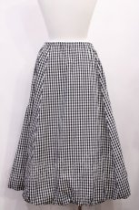 画像2: Jane Marple Dans Le Salon / Ripple gingham puffy skirt M ブラック H-26-05-28-1004-JM-SK-AK-ZH (2)