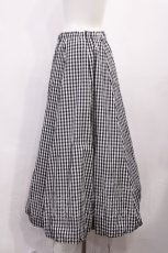 画像3: Jane Marple Dans Le Salon / Ripple gingham puffy skirt M ブラック H-26-05-28-1004-JM-SK-AK-ZH (3)