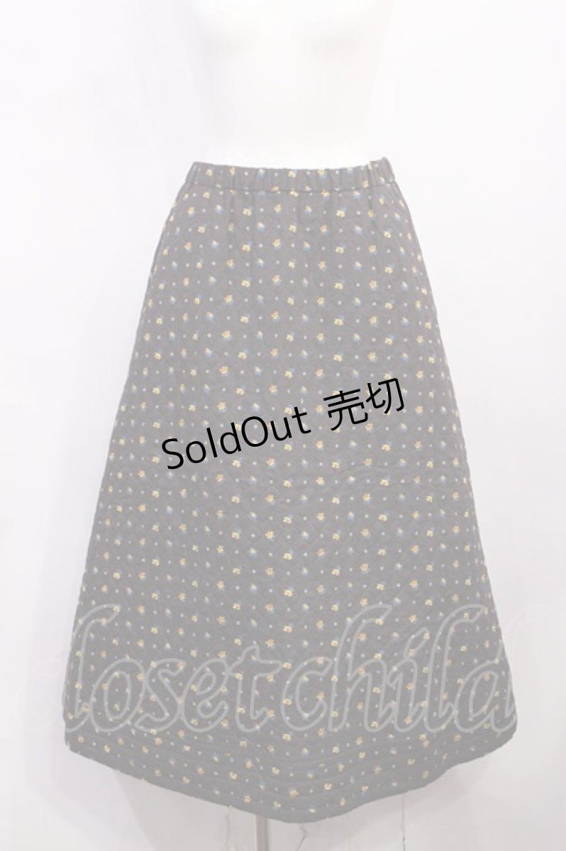 画像1: Jane Marple / Clio quilt skirt M ブラウン H-26-05-28-1006-JM-SK-AK-ZH (1)