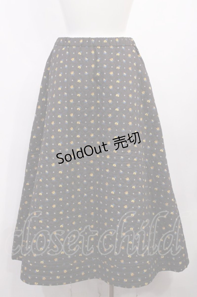 画像2: Jane Marple / Clio quilt skirt M ブラウン H-26-05-28-1006-JM-SK-AK-ZH (2)