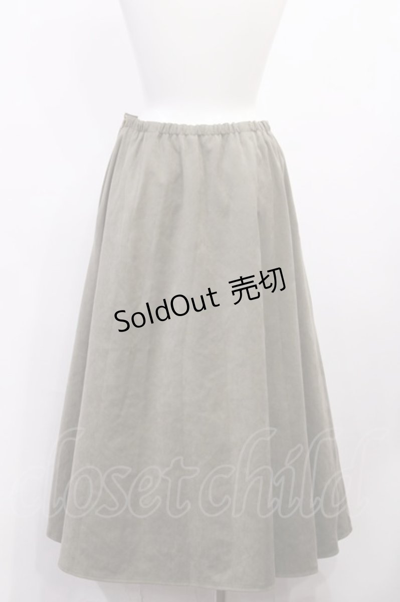 画像2: Jane Marple Dans Le Salon / Heavy suede side flare skirt M モスグリーン H-26-05-28-1007-JM-SK-AK-ZH (2)