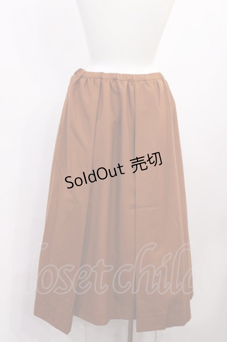 画像2: Jane Marple Dans Le Salon / Wool gabardine gored skirt M ブリック H-26-05-28-1008-JM-SK-AK-ZH (2)