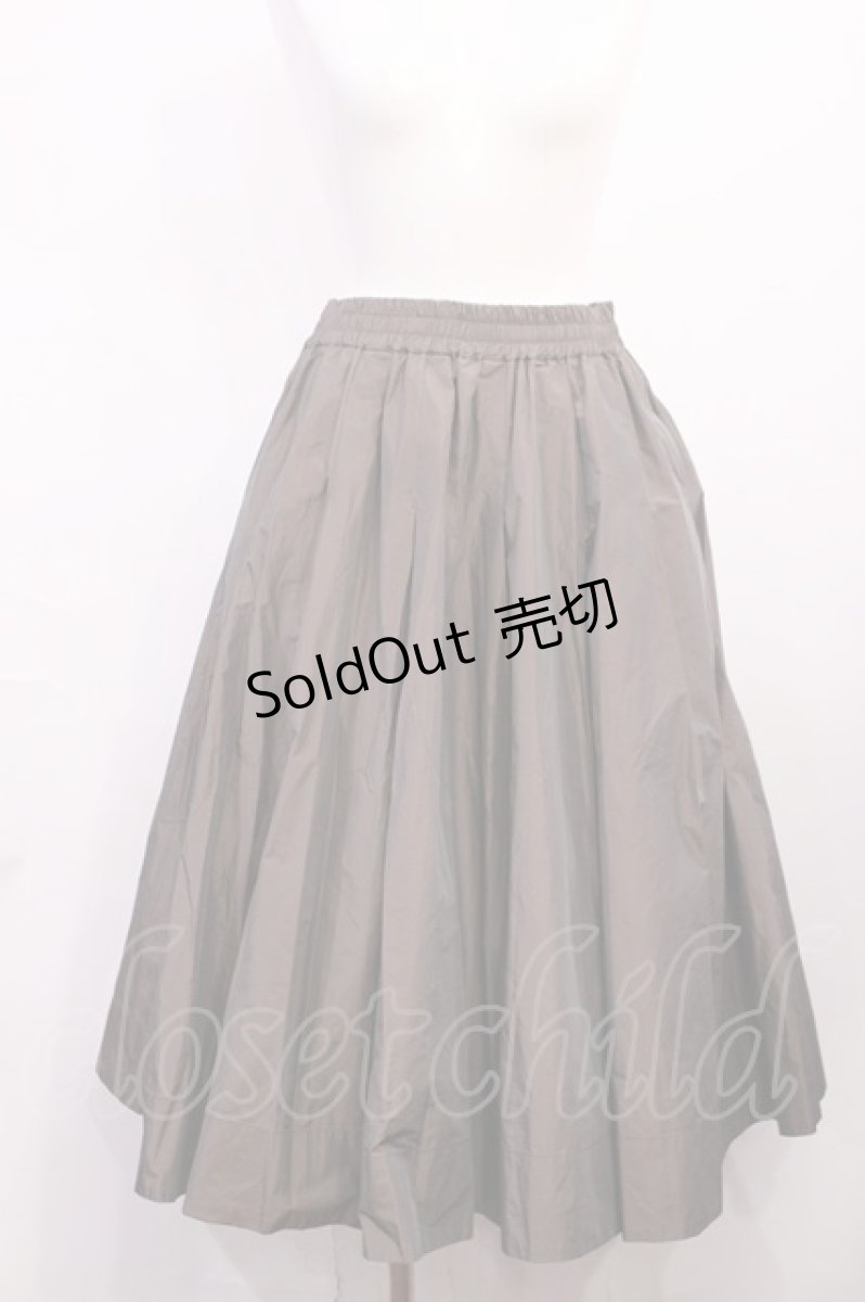 画像1: Jane Marple Dans Le Salon / Light high-count taffeta flare skirt M ブロンズ H-26-05-28-1009-JM-SK-AK-ZH (1)