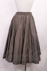 画像2: Jane Marple Dans Le Salon / Light high-count taffeta flare skirt M ブロンズ H-26-05-28-1009-JM-SK-AK-ZH (2)