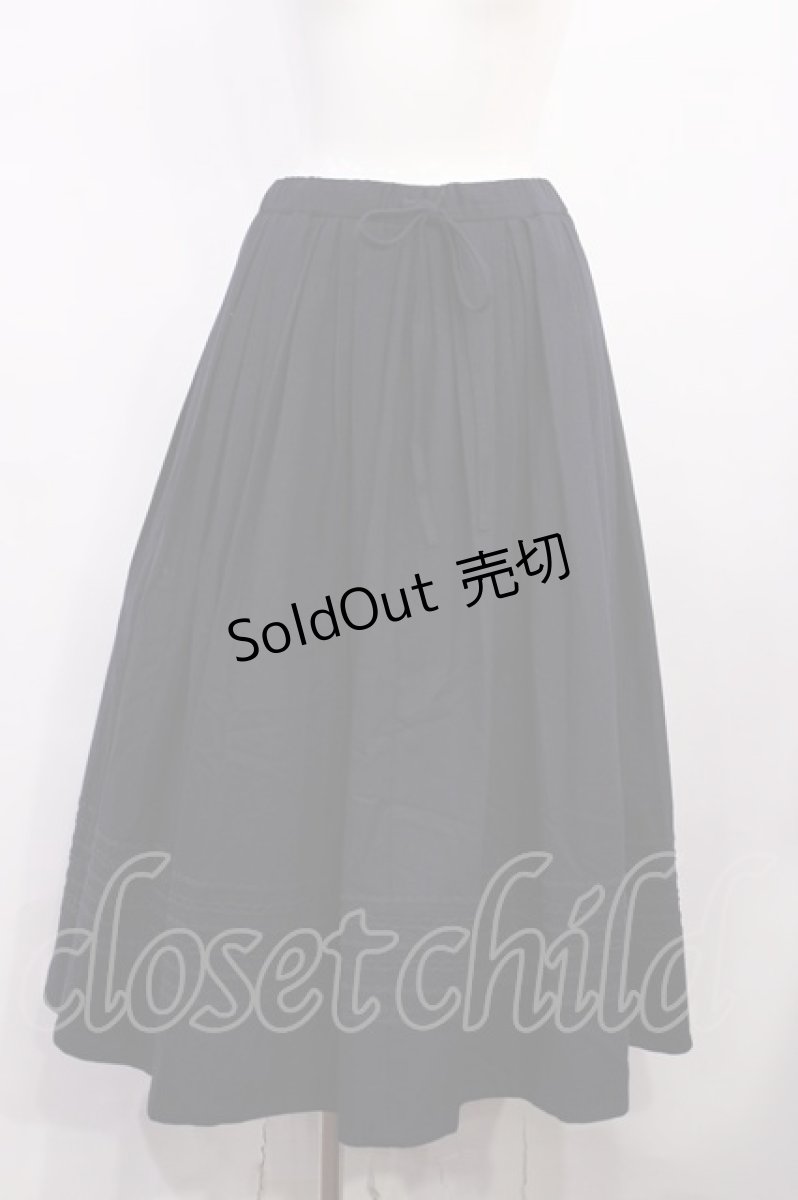 画像1: Jane Marple Dans Le Salon / Lambs wool saxony quatre-tuck skirt M ネイビー H-26-05-28-1011-JM-SK-AK-ZH (1)