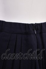 画像3: Jane Marple Dans Le Salon / Lambs wool saxony quatre-tuck skirt M ネイビー H-26-05-28-1011-JM-SK-AK-ZH (3)