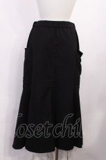画像2: Jane Marple Dans Le Salon / Military serge flare skirt M ブラック H-26-05-28-1013-JM-SK-AK-ZH (2)